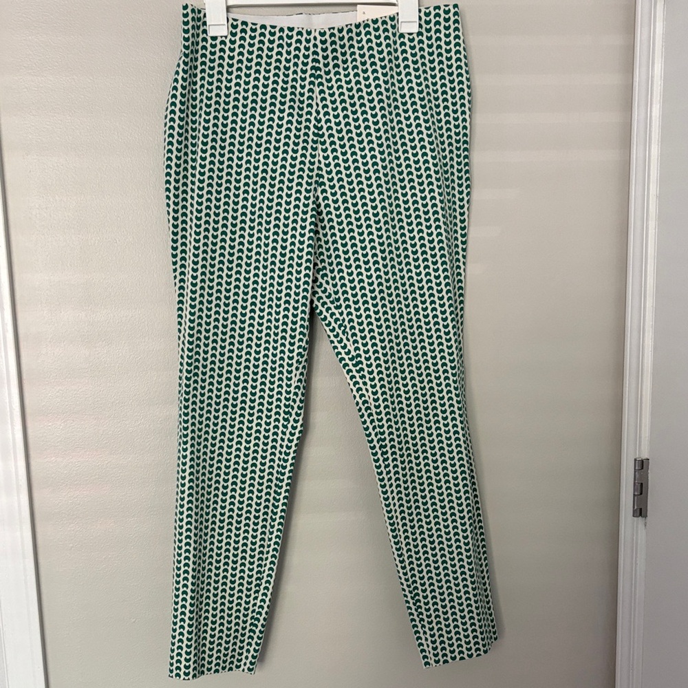 a new day Green Geometric Women's Cropped Pants